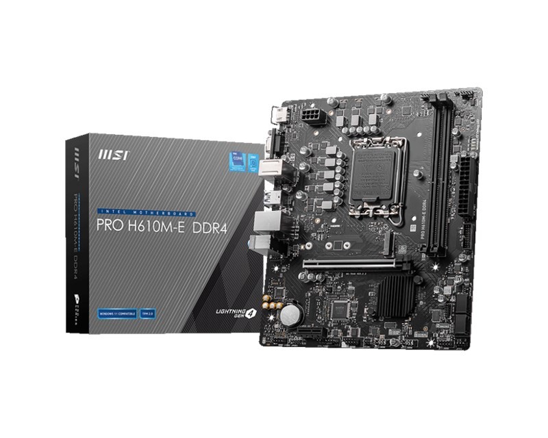 MSI Pro H610M-E D4 1700P Vga Hdmi