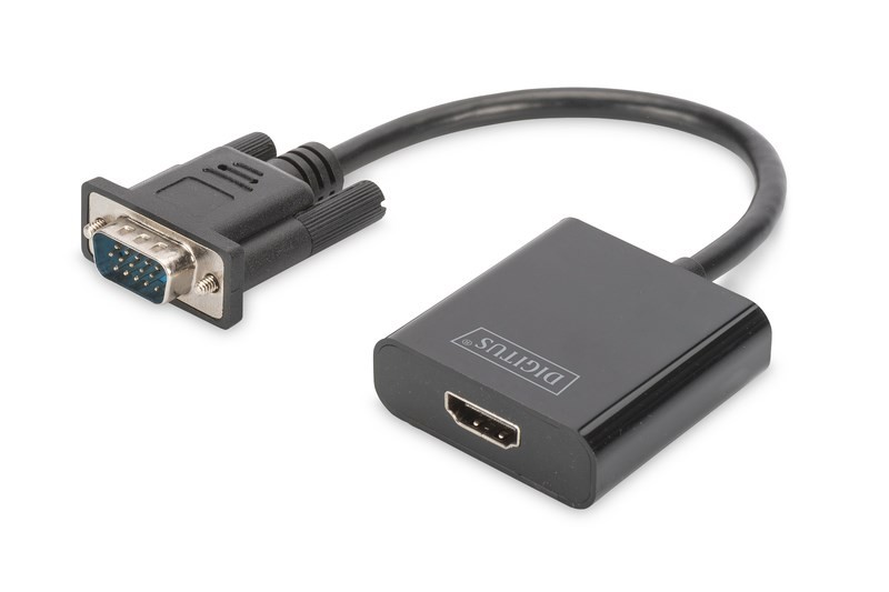 Digitus VGA Erkek to HDMI Dişi Çevirici