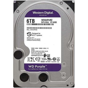 WD Purple 6TB 5400Rpm 256MB -WD64PURZ