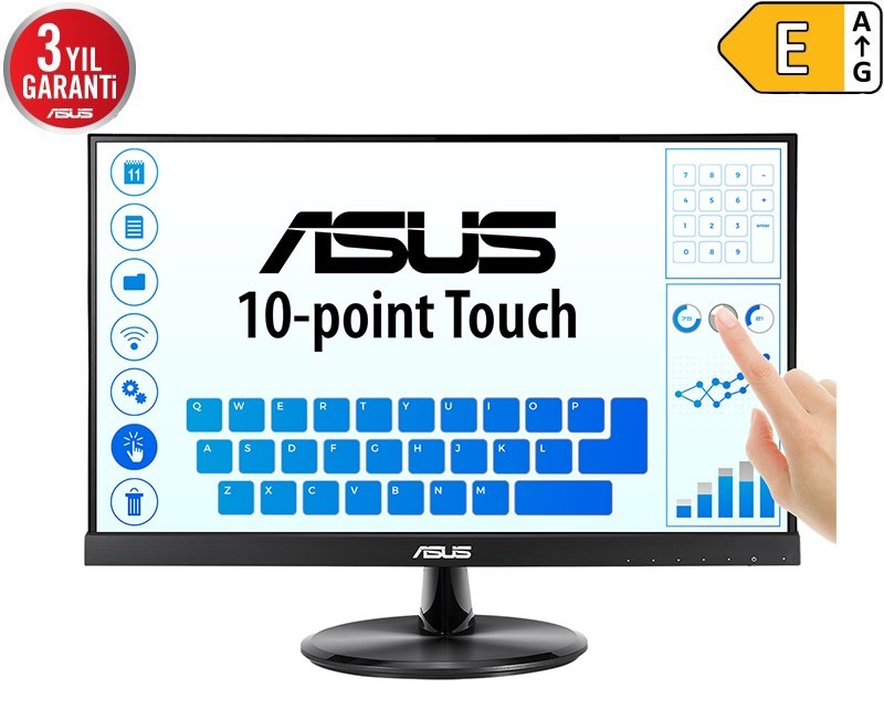 Asus 21.5" 5ms Hdmi Vga Dokunmatik MM IPS (VT229H)