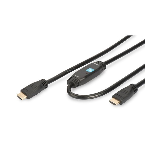 Digitus HDMI Kablo Altın Uçlu Siyah (40m)