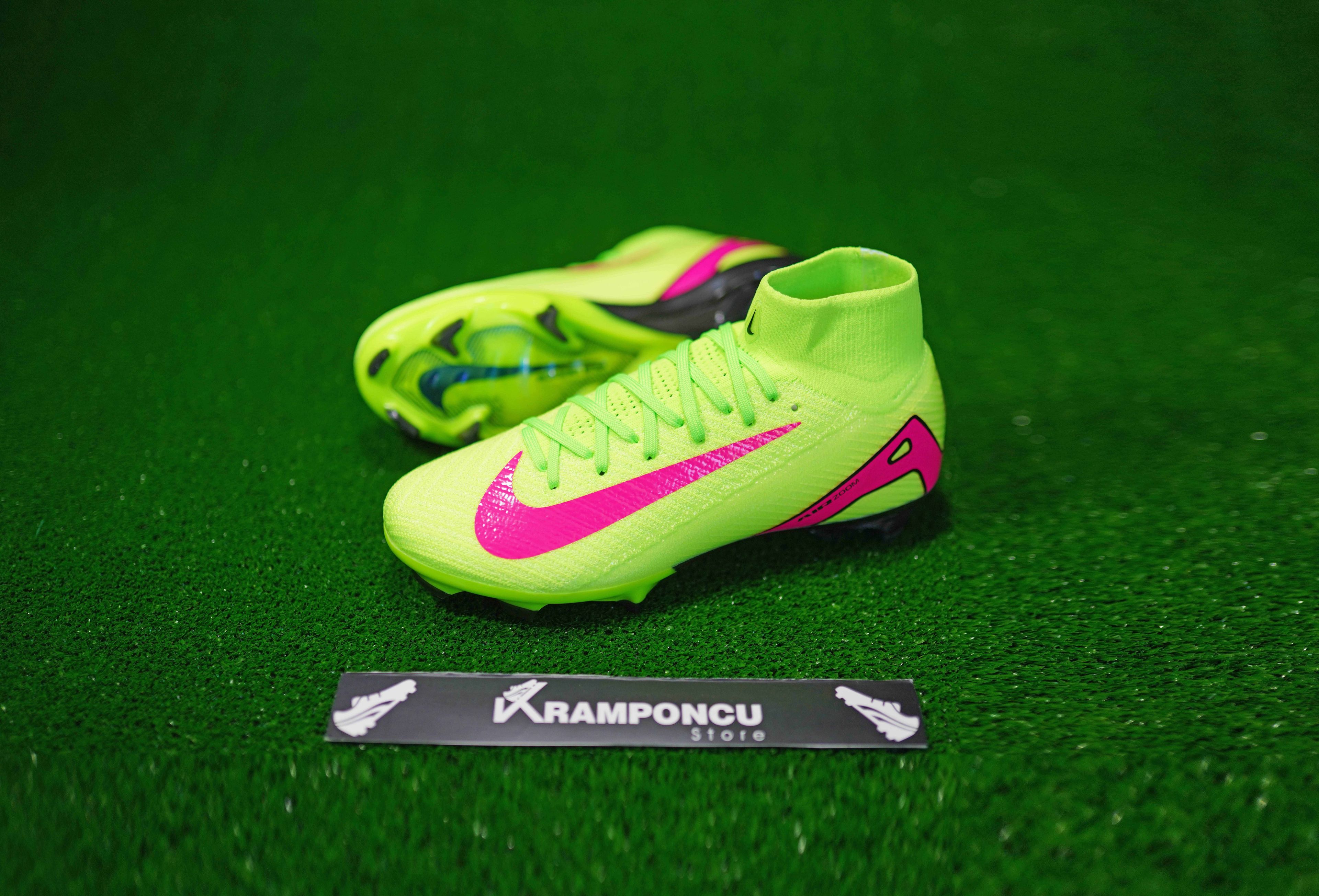 Ni̇ke Yeşi̇l-pembe Ai̇r Zoom Mercuri̇al Superfly 16 Eli̇te Bi̇lekli̇