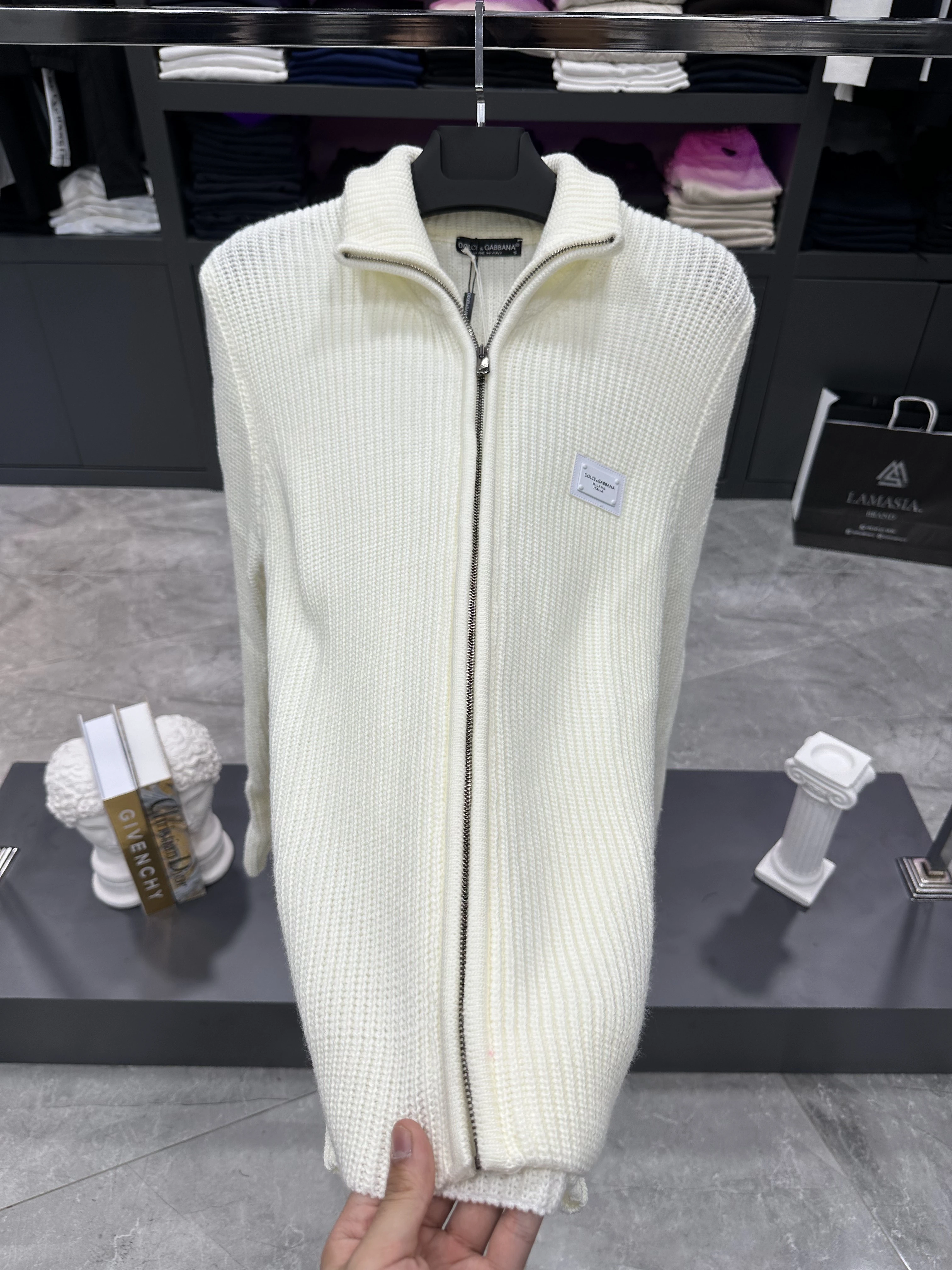 DG Krem Örme Hırka