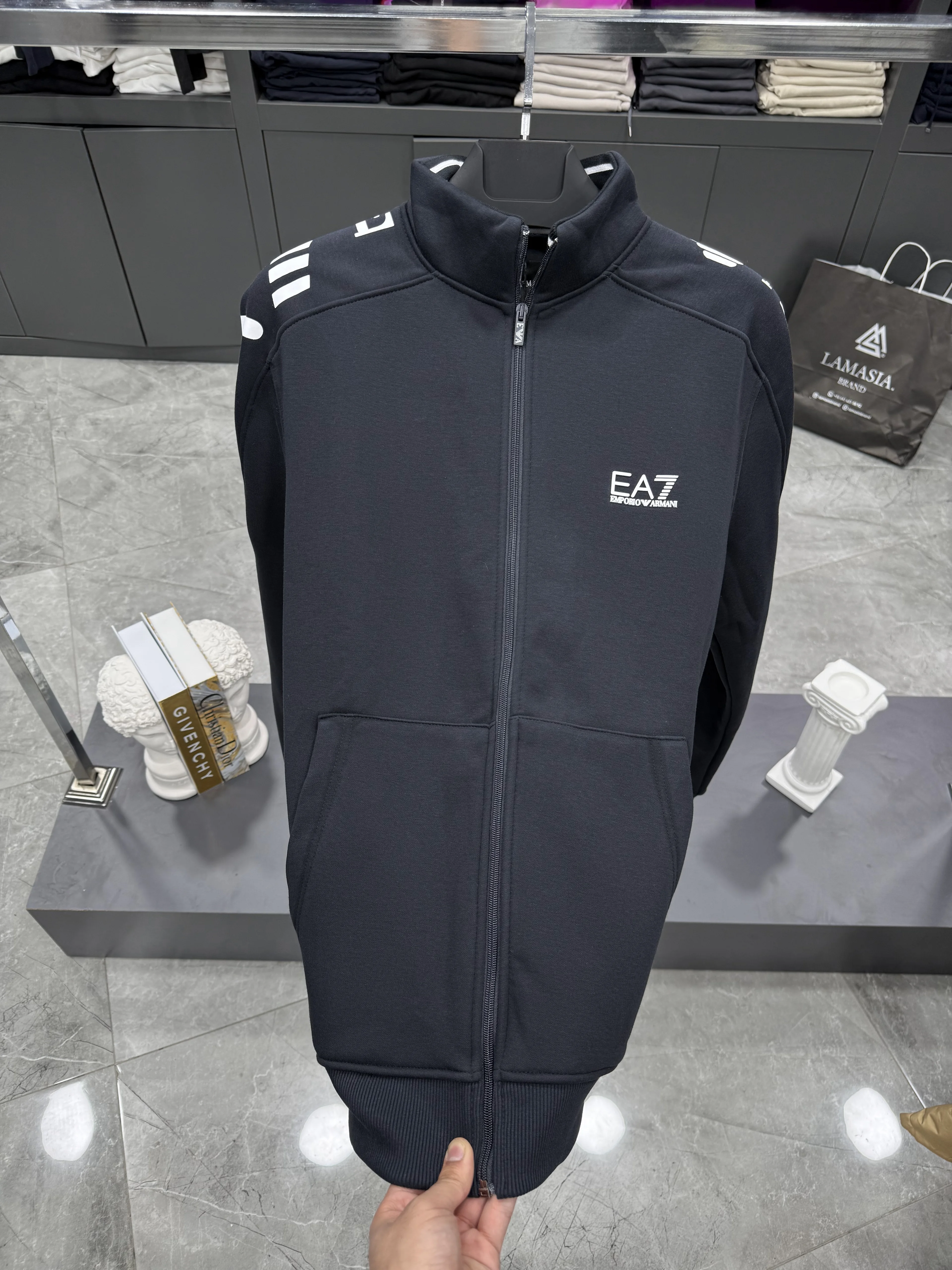 EA Polarlı Lacivert Hırka