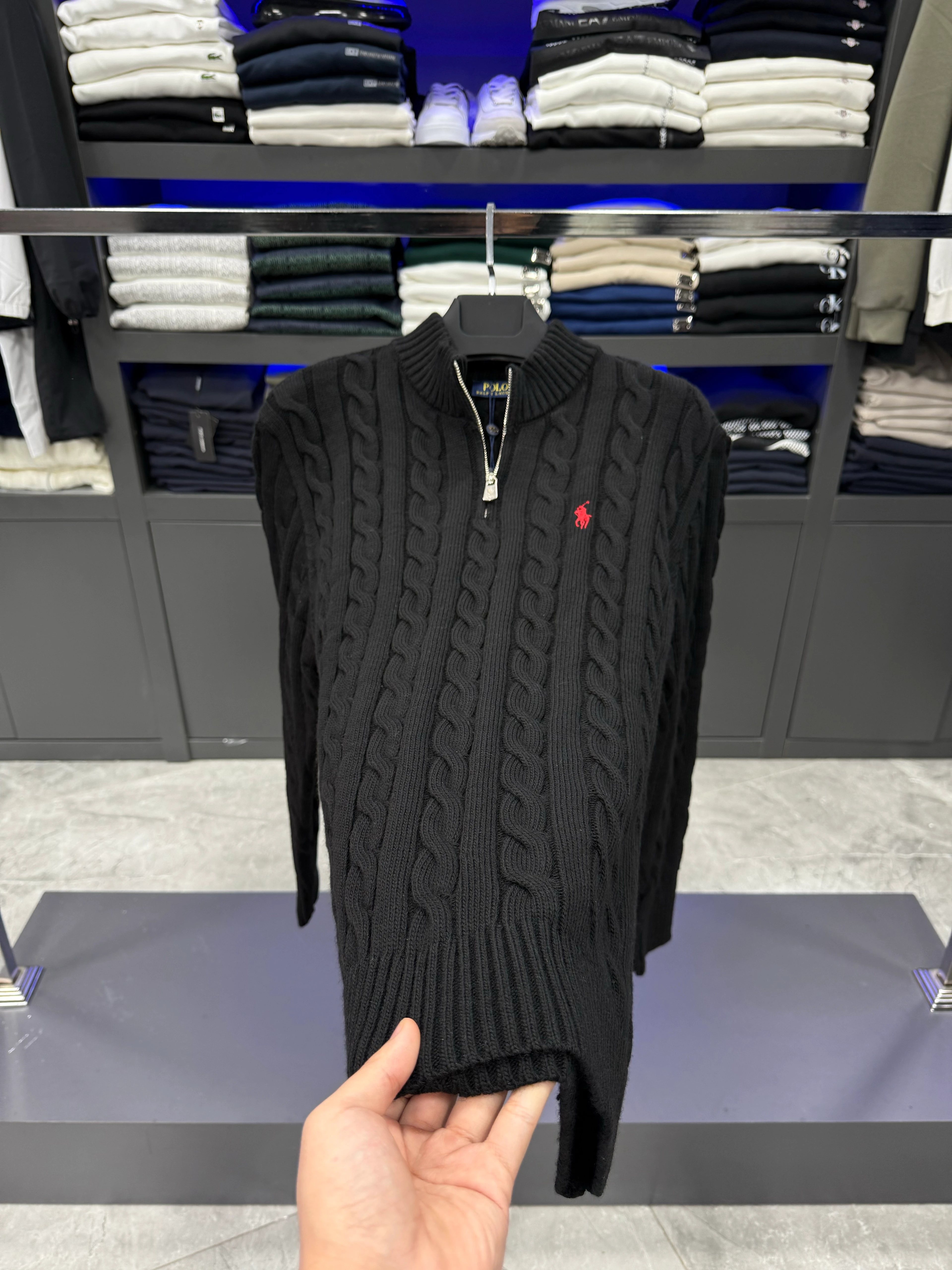 RLP Y. Fermuar Kazak -Siyah