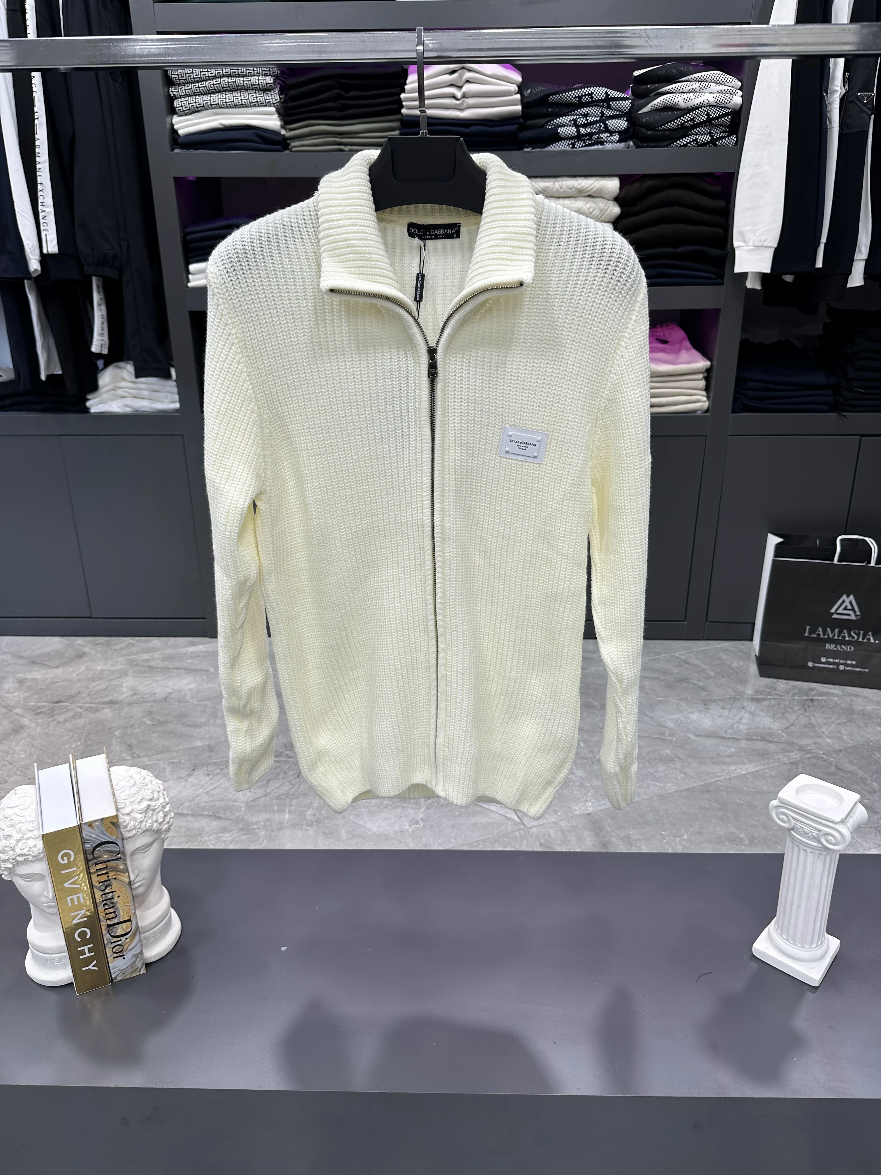 DG Krem Örme Hırka