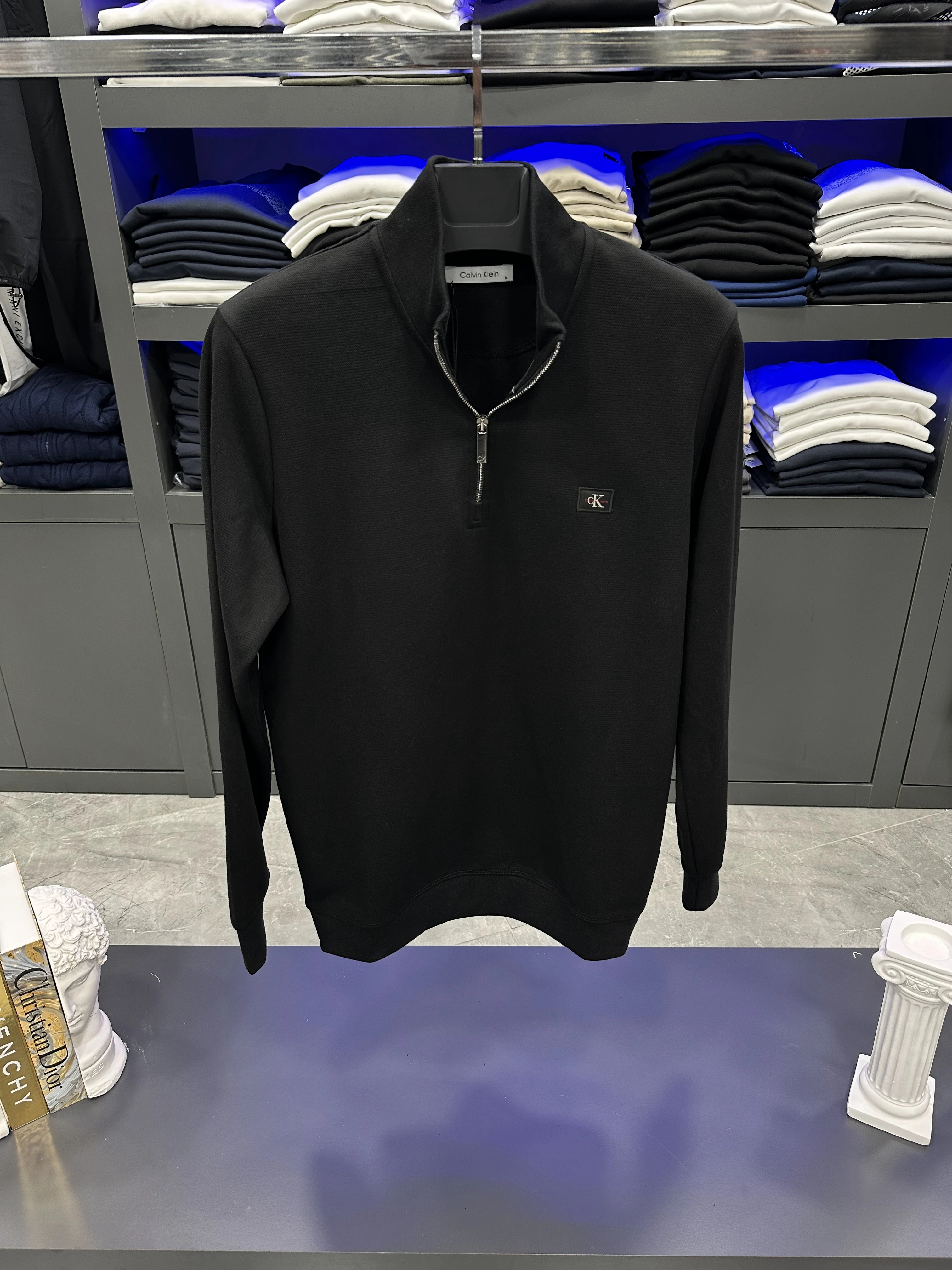 CK Yarım Fermuar Sweat