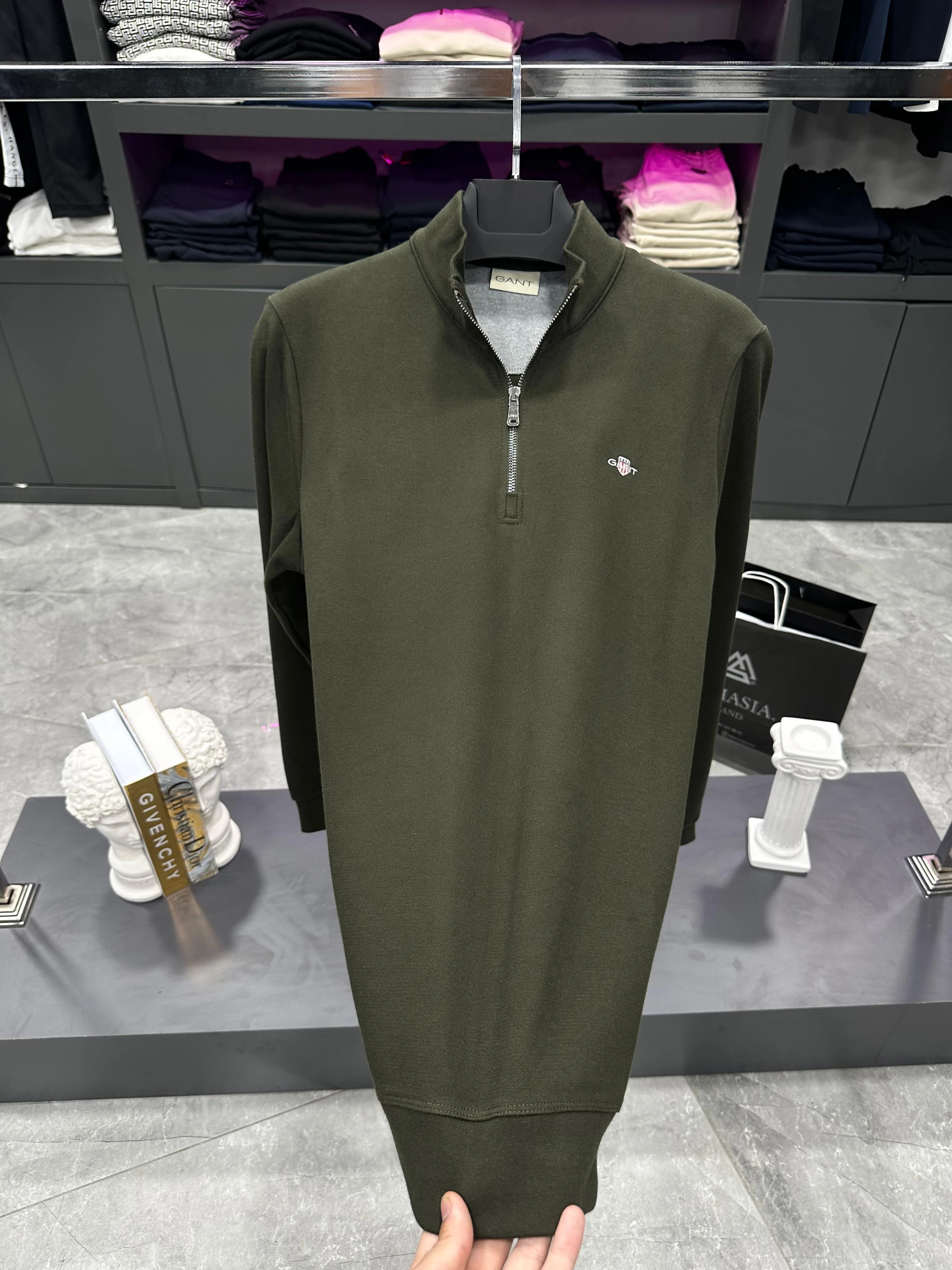 Yeşil Gnt Y.Fermuar Sweat