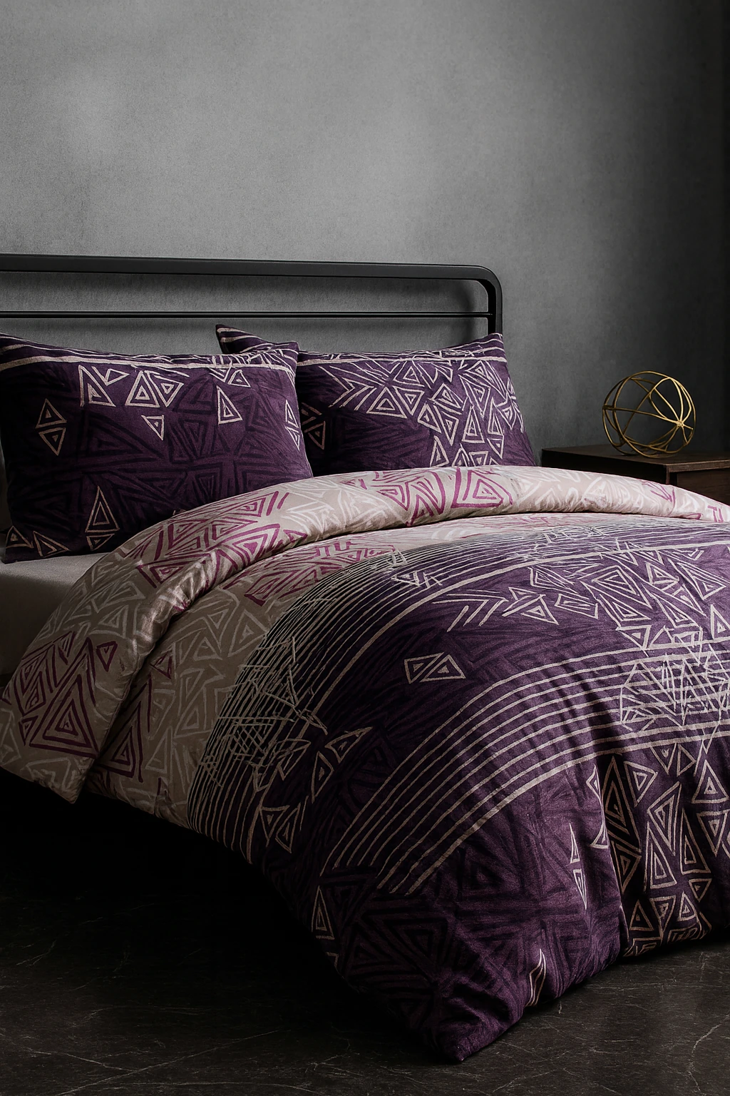 Tabu Home %100 Pamuklu Pyramids Tek Kişilik Nevresim Seti