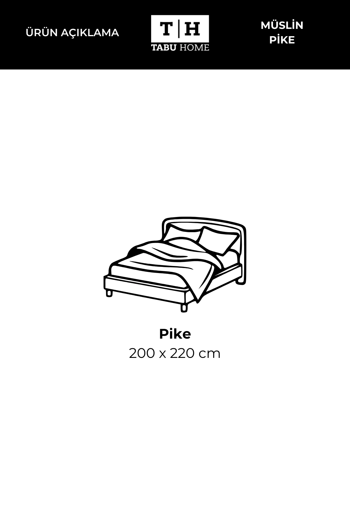 Tabu Home Müslin Ekru Pike – 4 Katlı