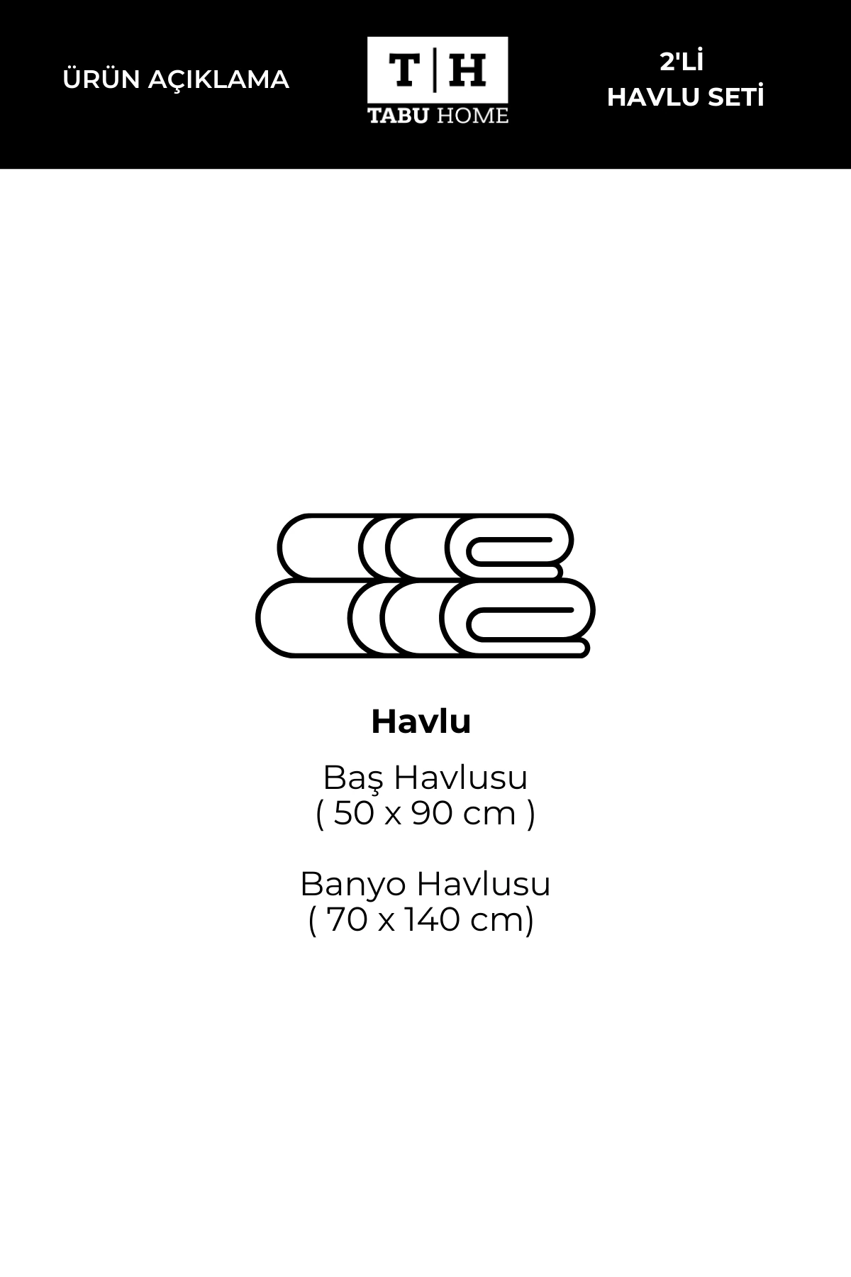 Tabu Home Dalga 2'li Havlu Seti