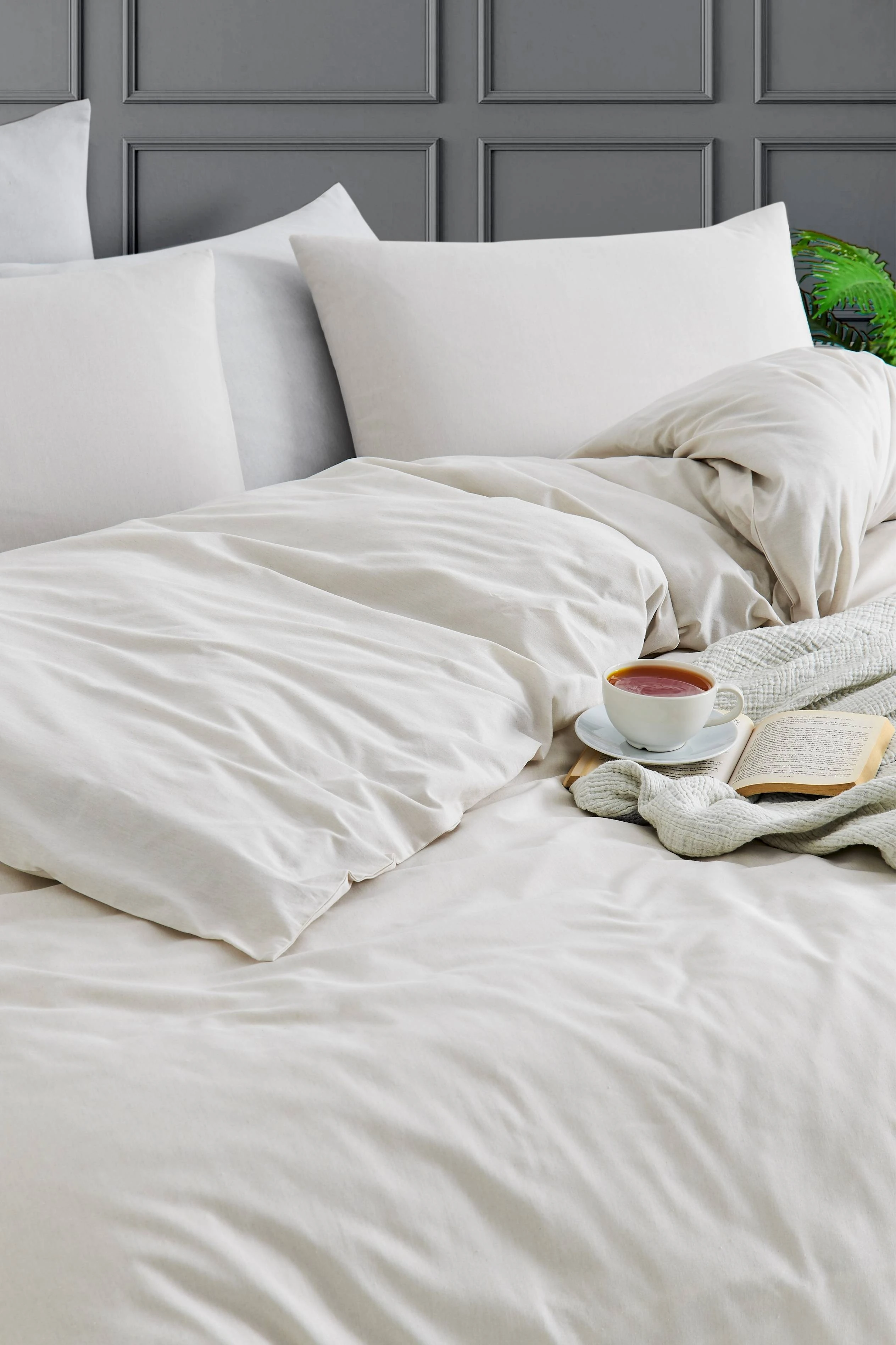 Tabu Home İpliği Boyalı Çarşafı Lastikli Tek Kişilik Nevresim Takımı