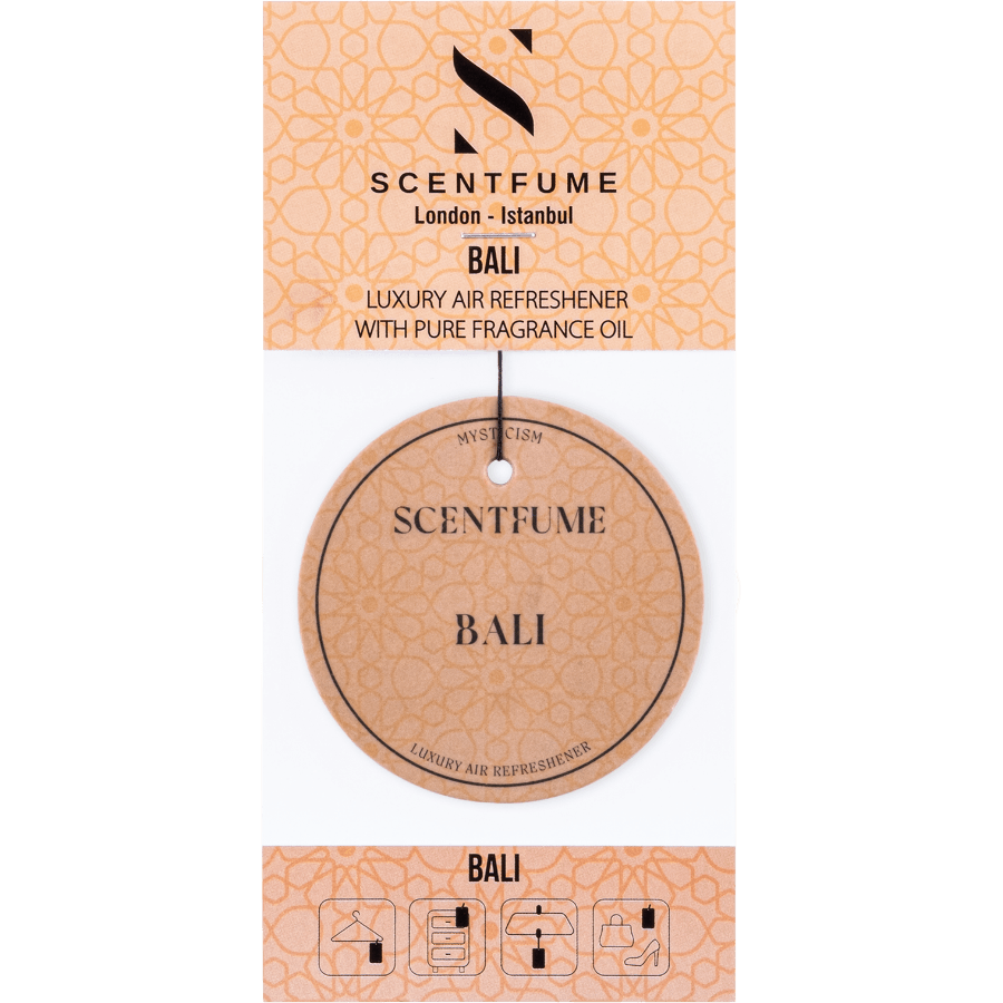 Bali Koku Kartı - Araç Kokusu - Oto Kokusu - Asmalı Koku