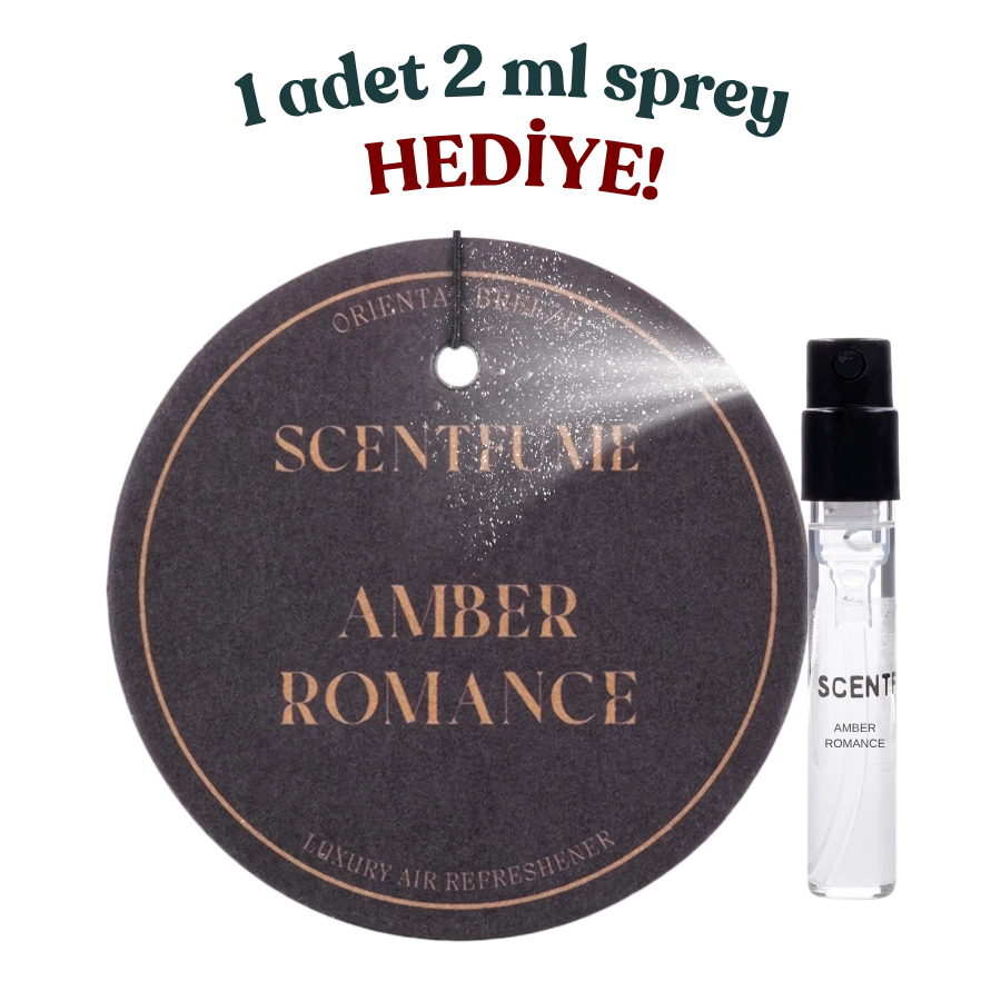 بطاقة عطر Amber Romance - رائحة مركبة - معطر جو للسيارة - رائحة معلقة