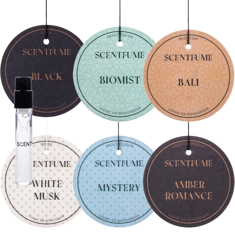 6'lı Koku Kartı - Araç Kokusu - Oto Kokusu - Asmalı Koku