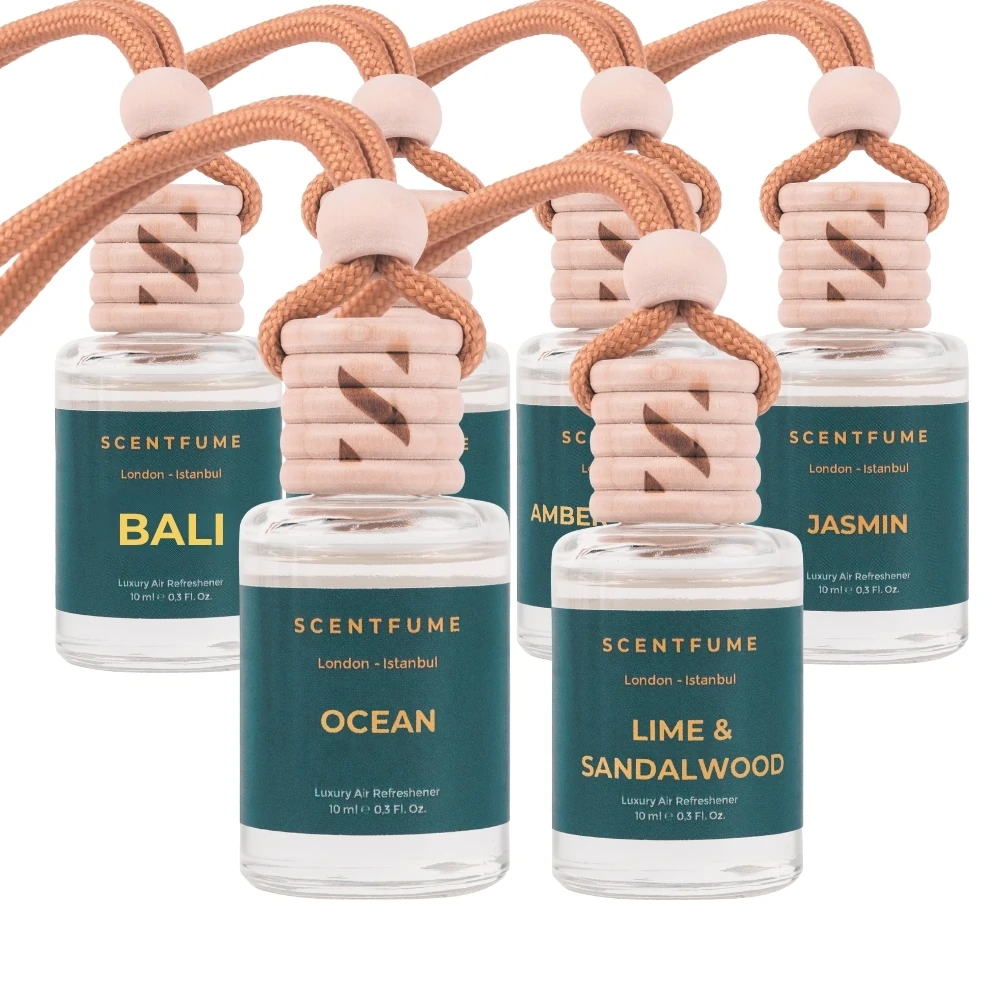 معطر جو للسيارة مكون من 6 قطع - معطر جو للسيارة - مجموعة معطر جو معلق