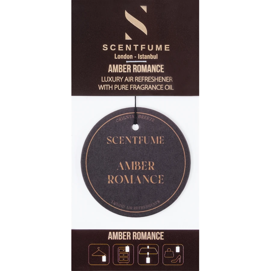 بطاقة عطر Amber Romance - رائحة مركبة - معطر جو للسيارة - رائحة معلقة