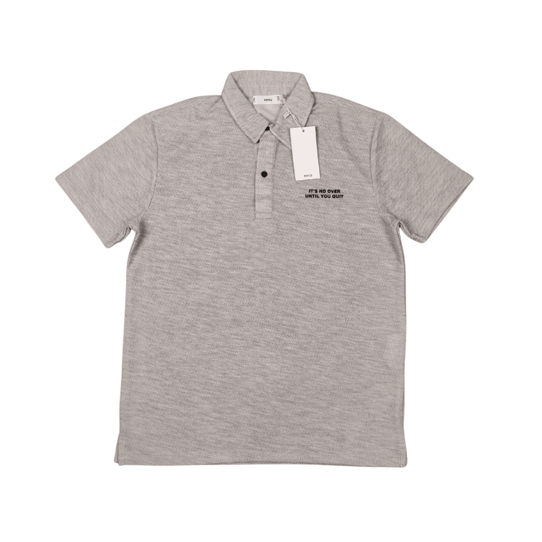 Mng Polo Yaka T-Shirt / Gri