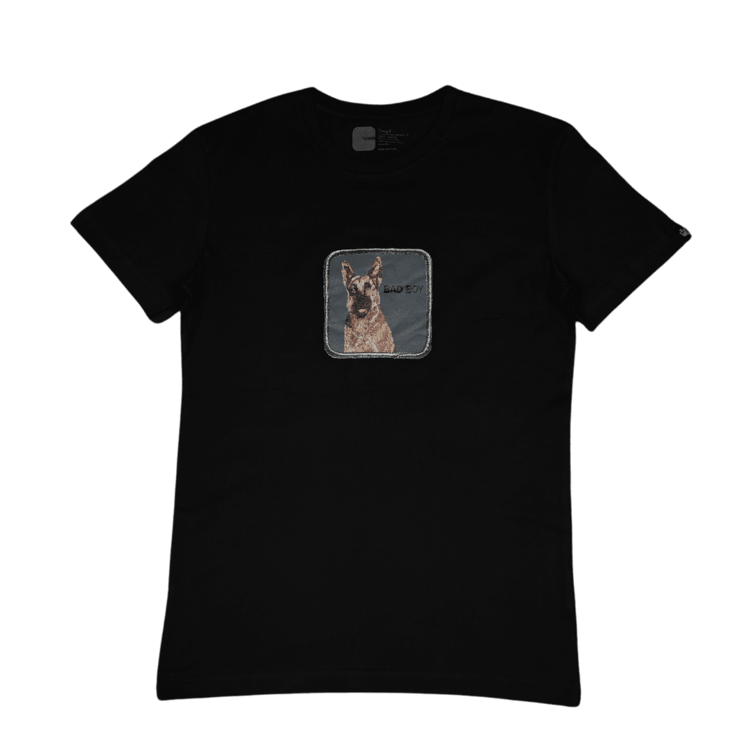 Yeni Sezon K-9 Baskılı T-Shirt / Siyah