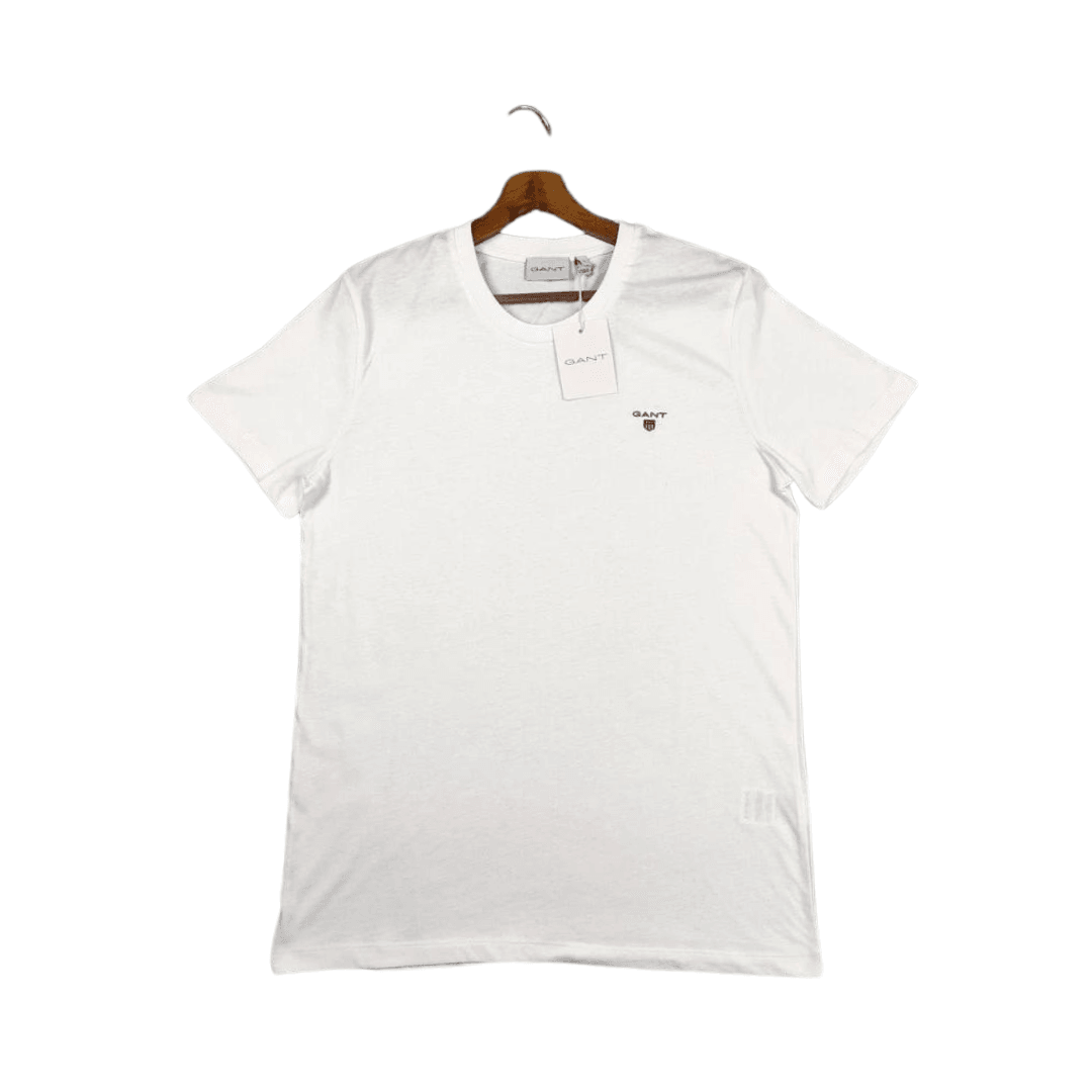 Gnt  Minimal Nakış logo T-shirt /Beyaz