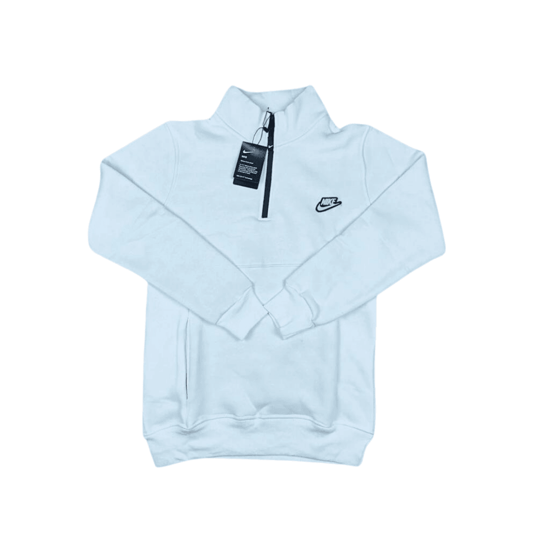 Nike Half Zip Patch logo sweatshirt /Beyaz