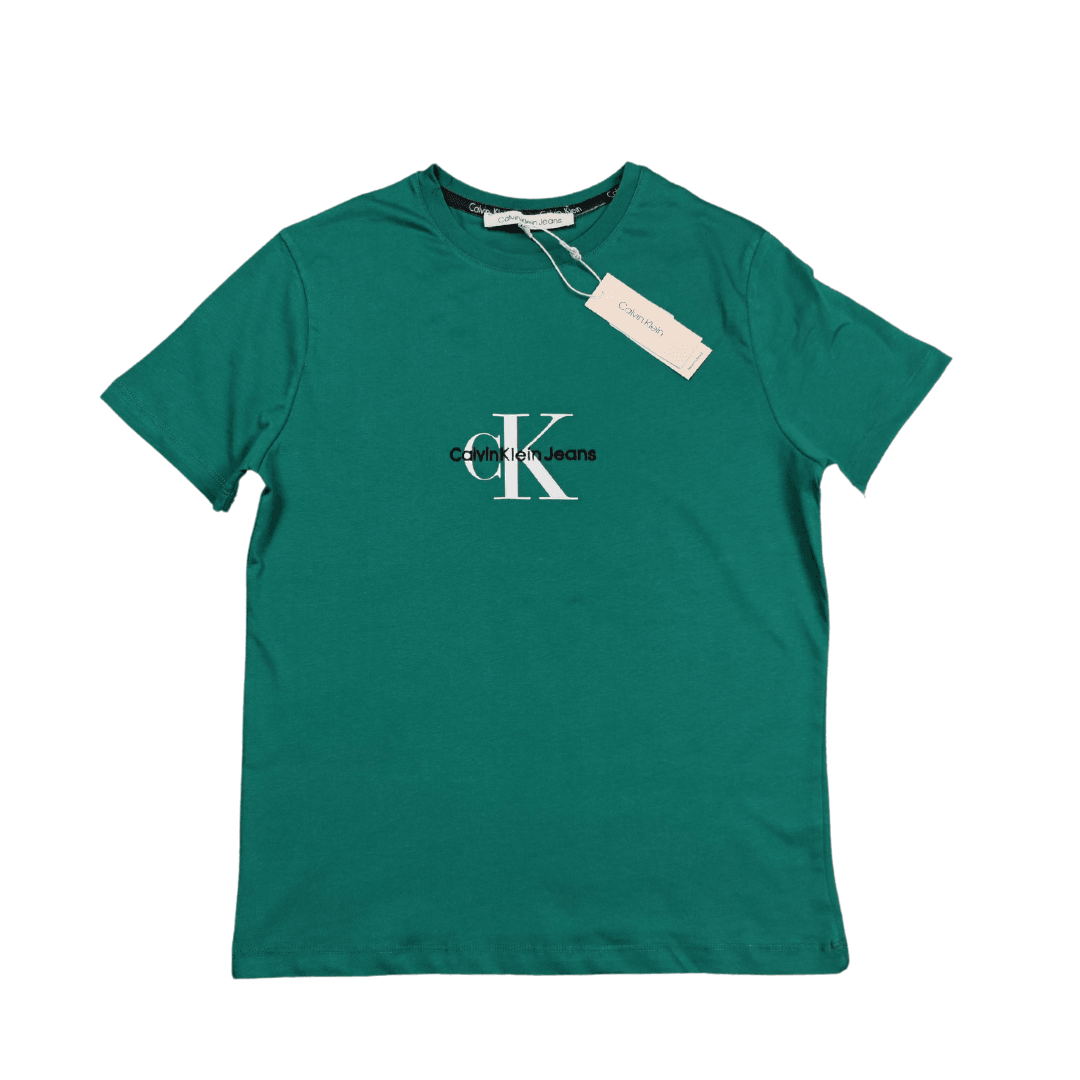 CK Nakış Logo T-Shirt / Yeşil