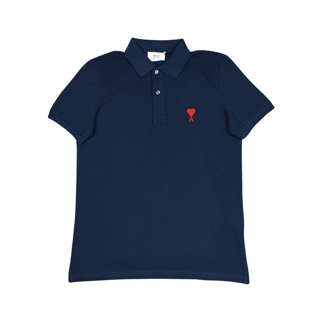 Ami Paris Polo Yaka T-Shirt /Lacivert