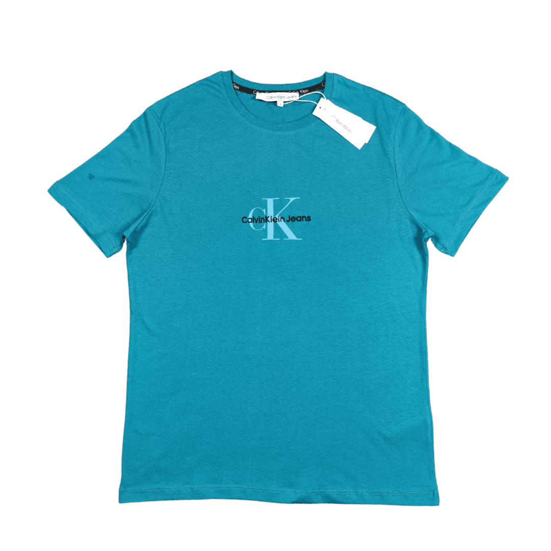 CK Nakış Logo T-Shirt / Petrol Yeşili