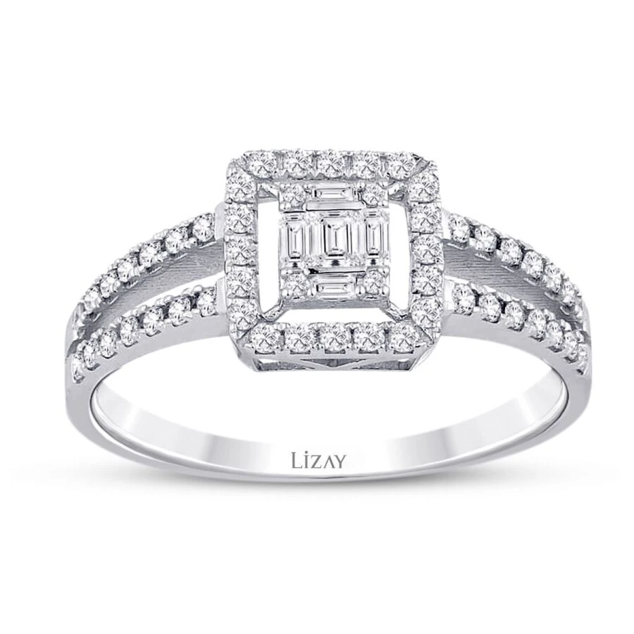 0.40 Carat Diamond Baguette Ring