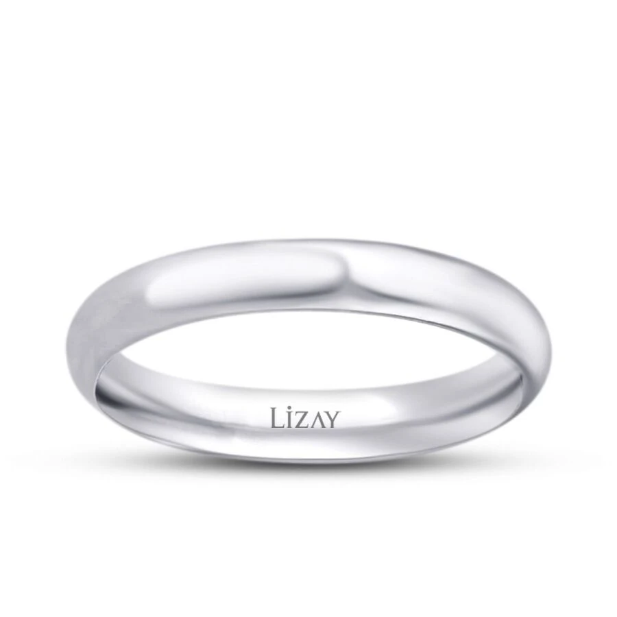 Classic White Gold Wedding Band