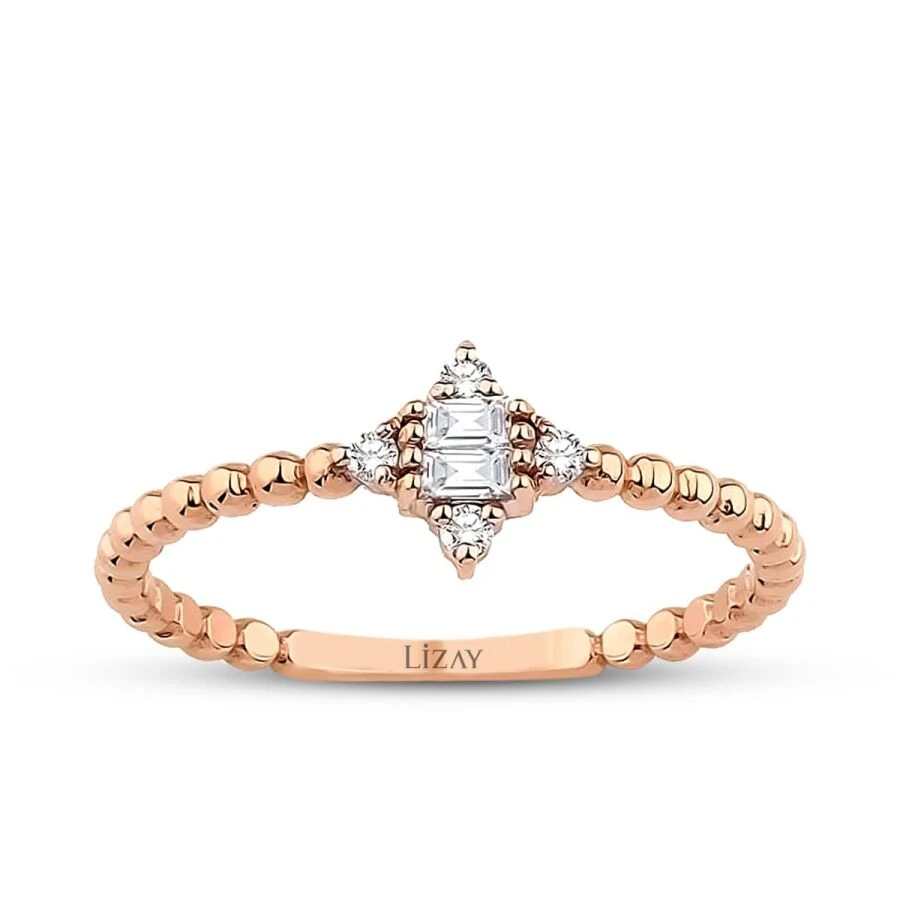 0.12 Carat Diamond Baguette Ring