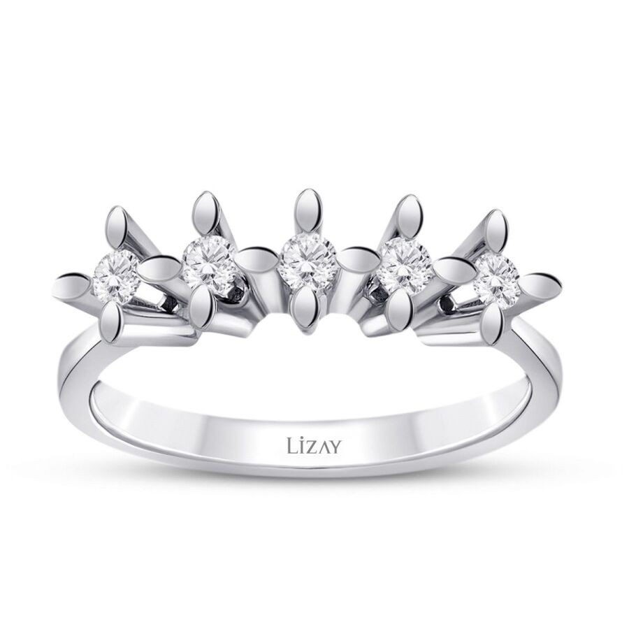 0,75 Karat Diamant Fünf-Stein Ring