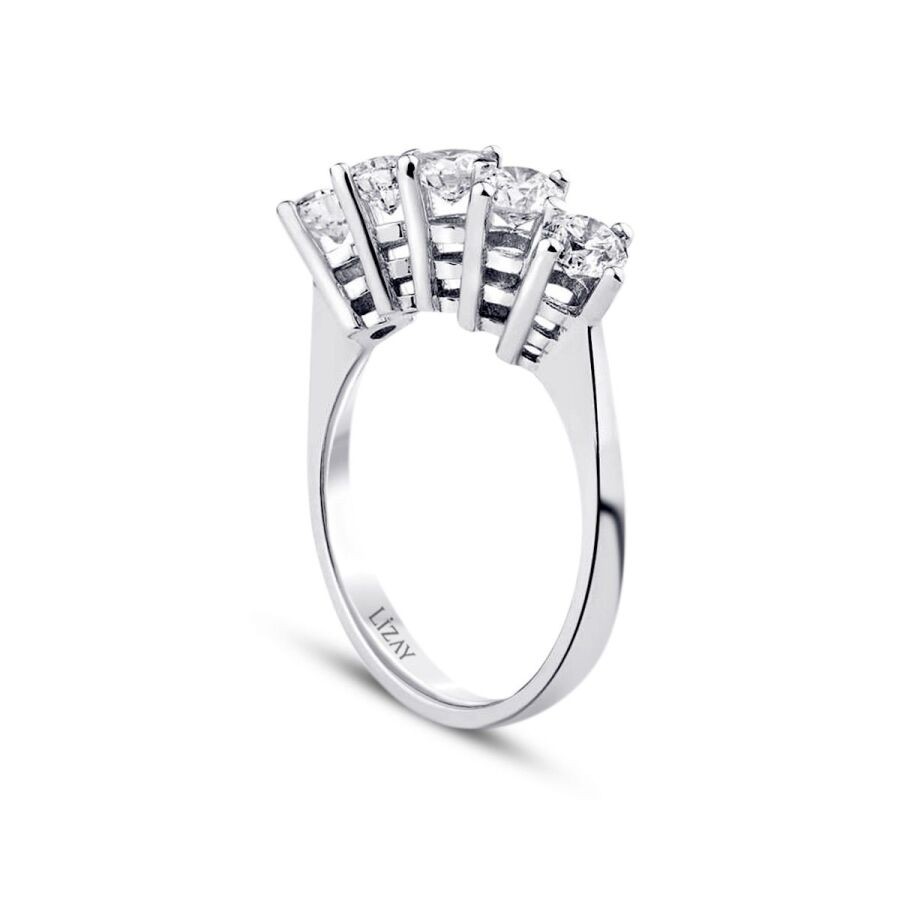 1,16 Karat Diamant Fünf-Stein Ring