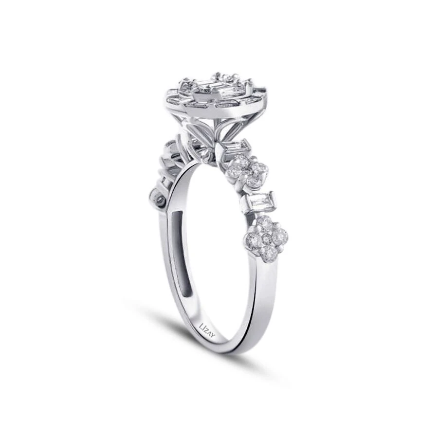 0.82 Carat Diamond Baguette Ring