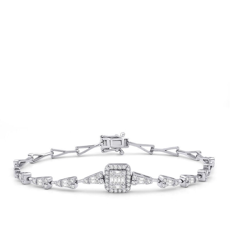 0.81 Carat Diamond Baguette Bracelet