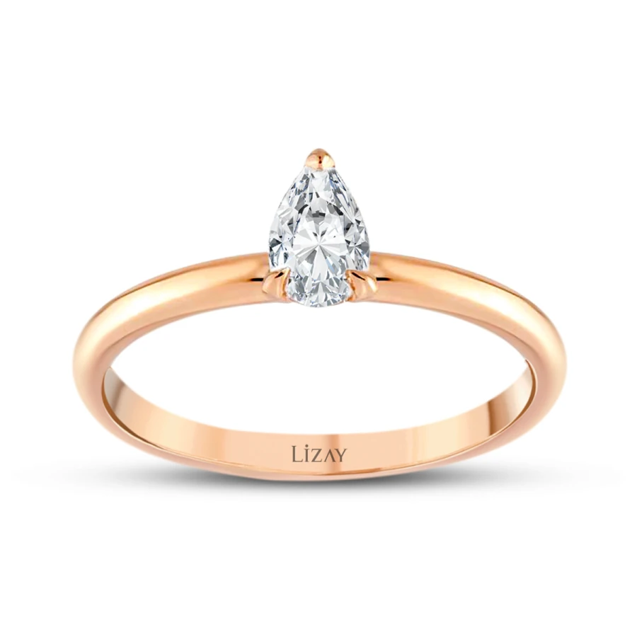 0.30 Carat Diamond Pear Solitaire Engagement Ring