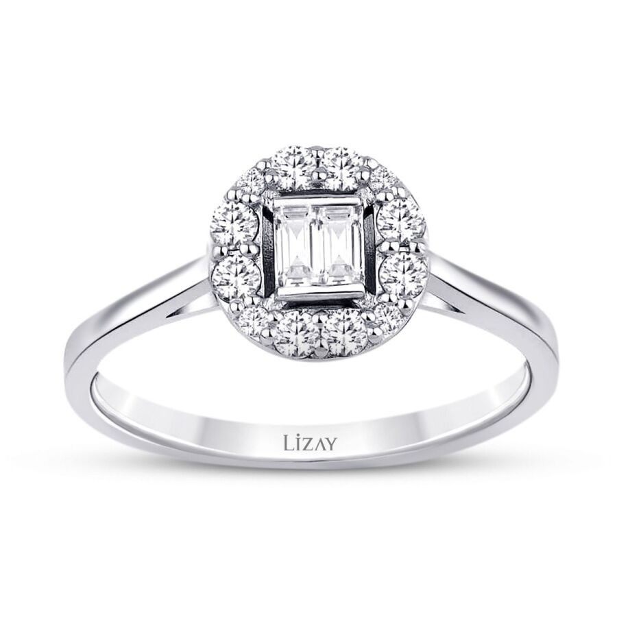 0.17 Carat Diamond Baguette Ring