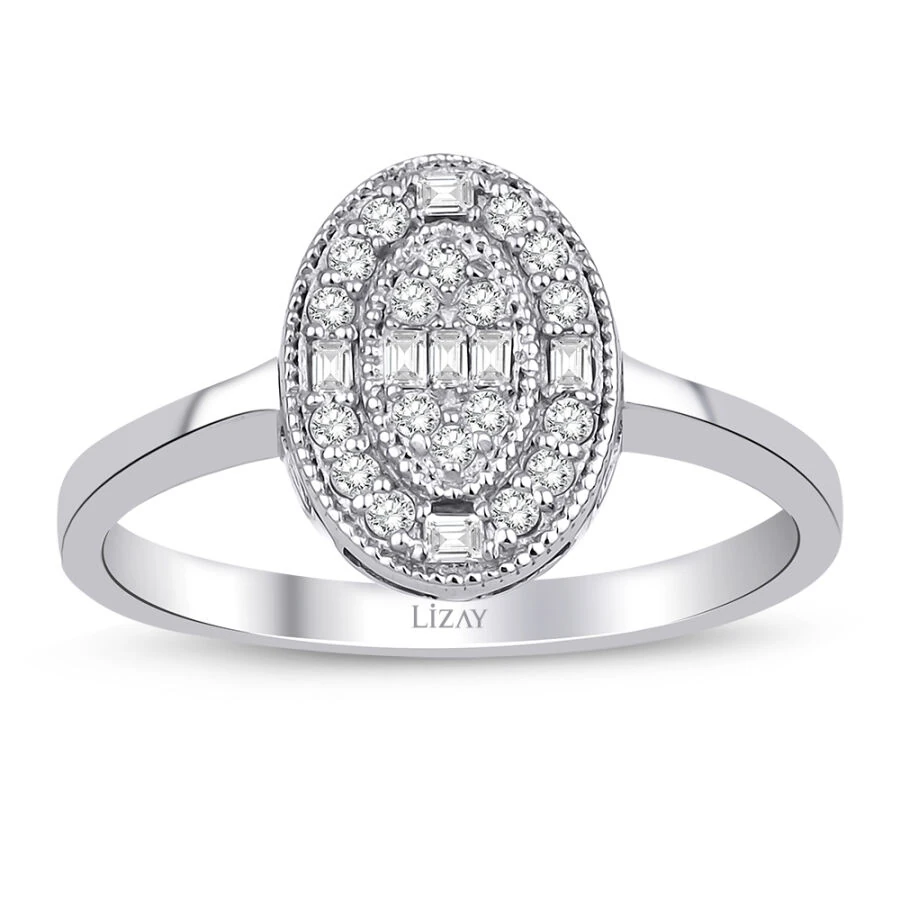 0.19 Carat Diamond Baguette Ring