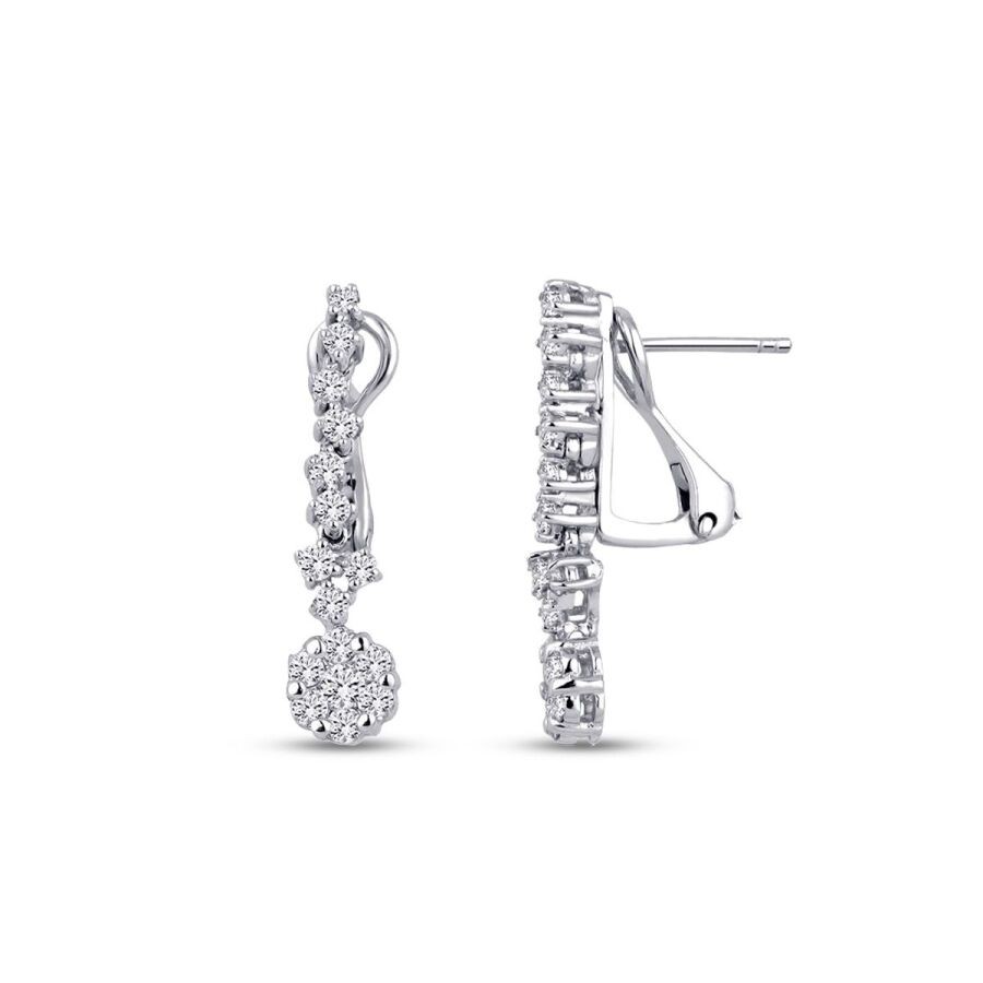 0,90 Karat Diamant Trend Ohrringe