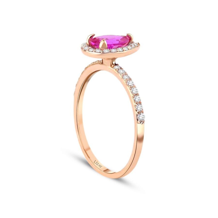 0.30 Carat Diamond Colored Stone Ring