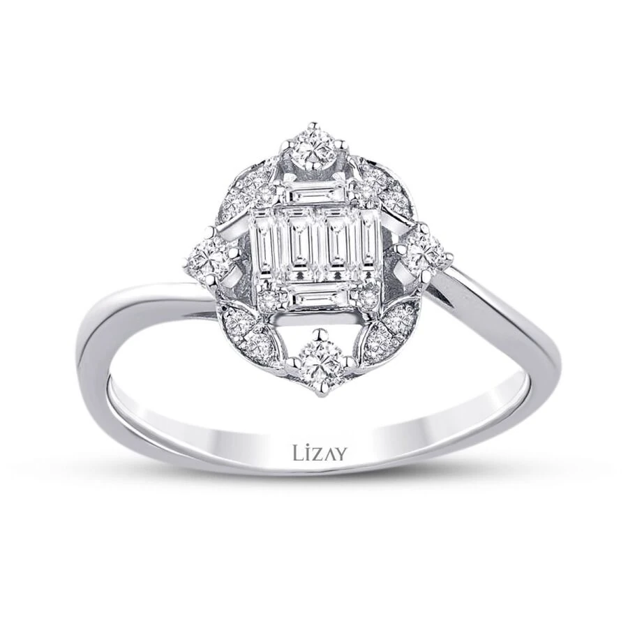 0.31 Carat Diamond Baguette Ring