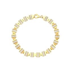 Goldenes Hexagon Armband