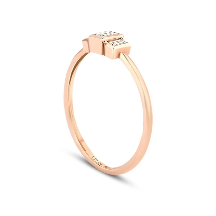 0.22 Carat Diamond Baguette Ring