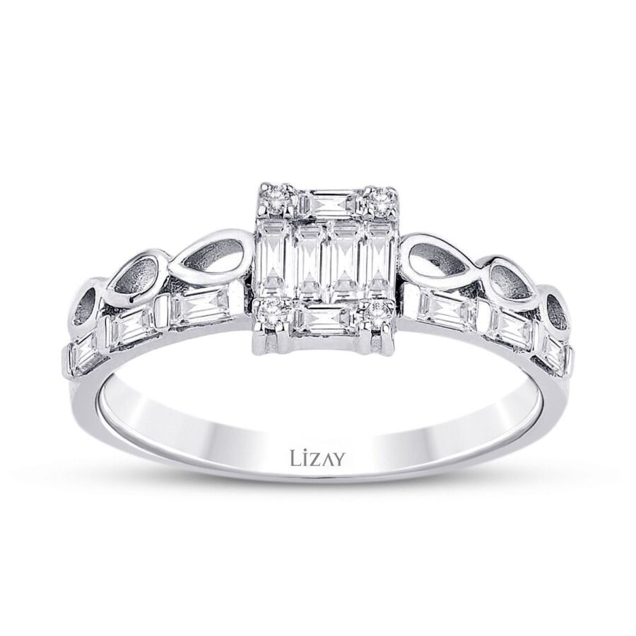 0.36 Carat Diamond Baguette Ring