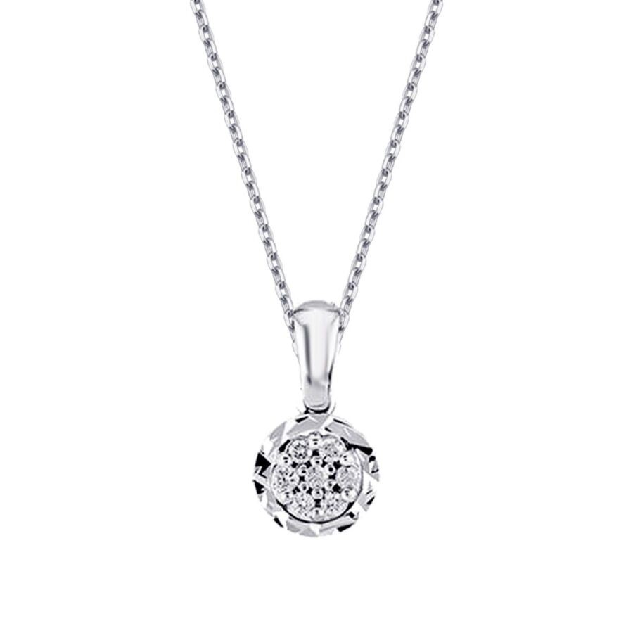 0.13 Carat Diamond-Effect Necklace
