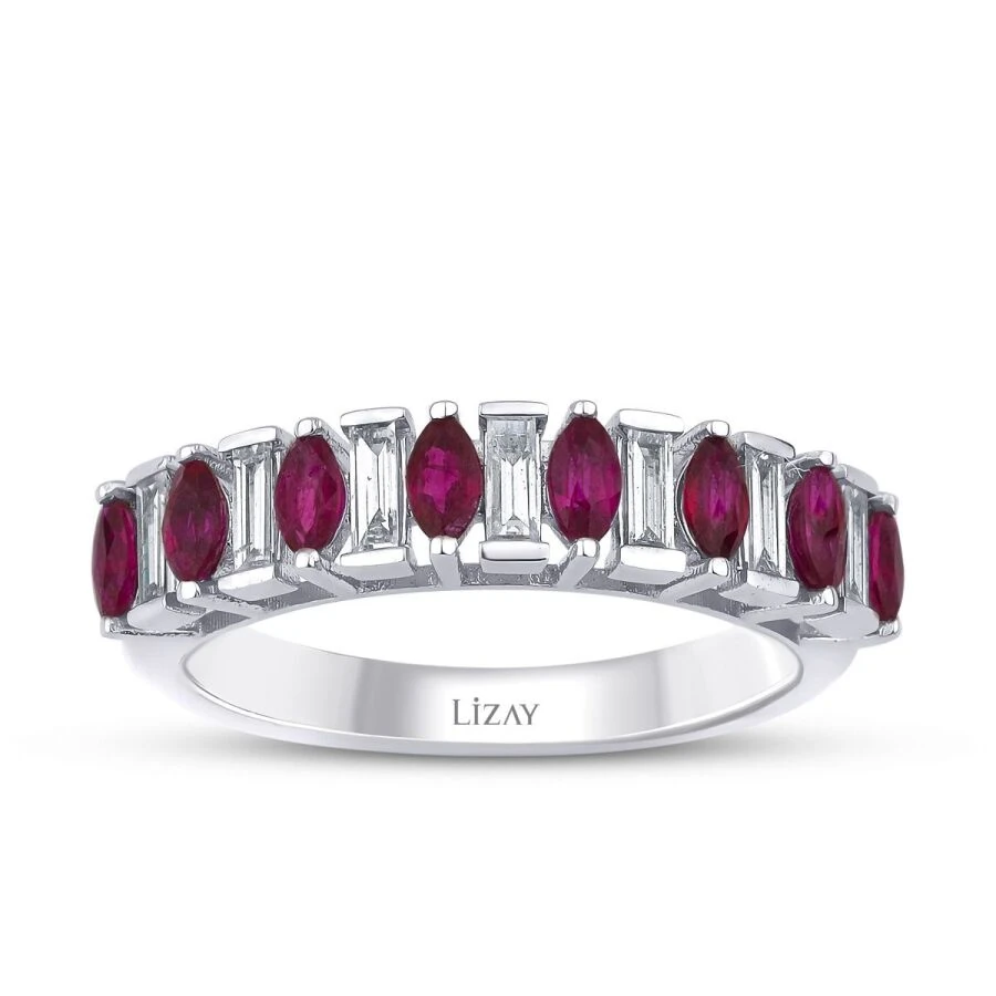 1.06 Carat Diamond Ruby Ring