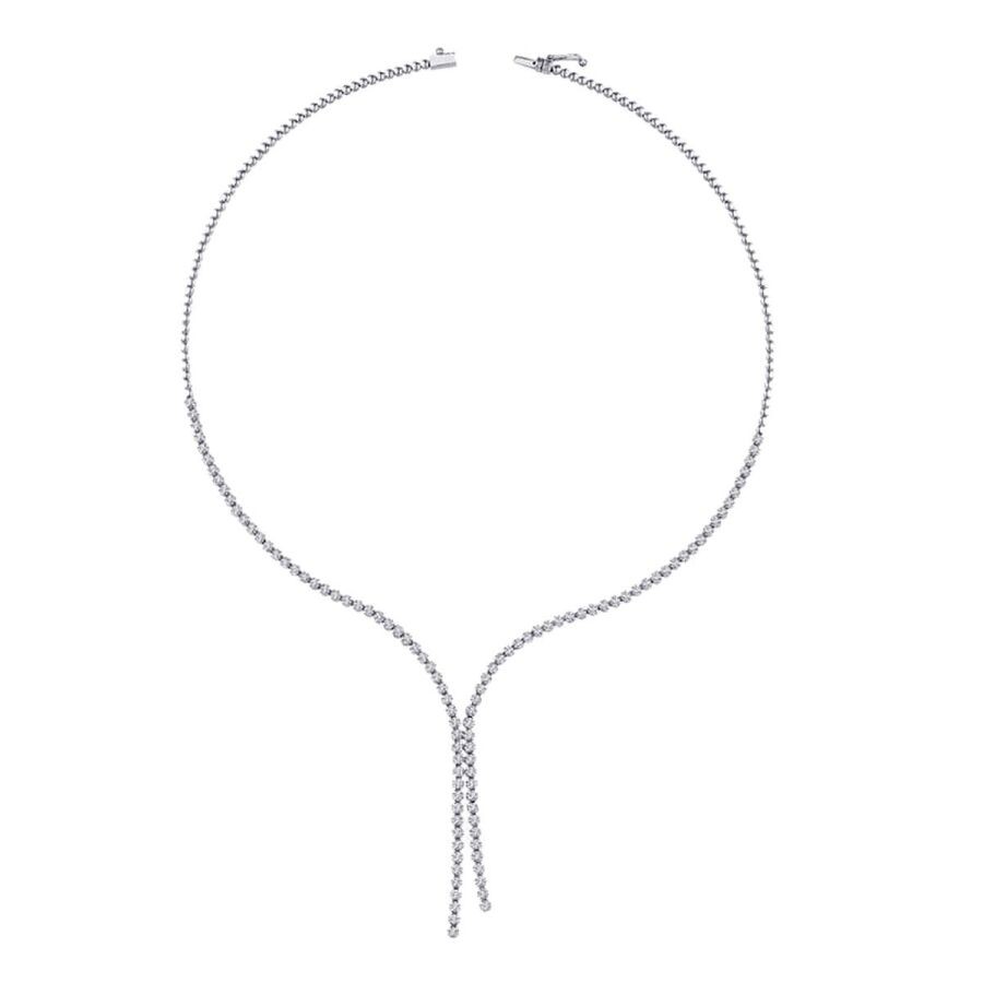 3.04 Carat Diamond Tennis Necklace