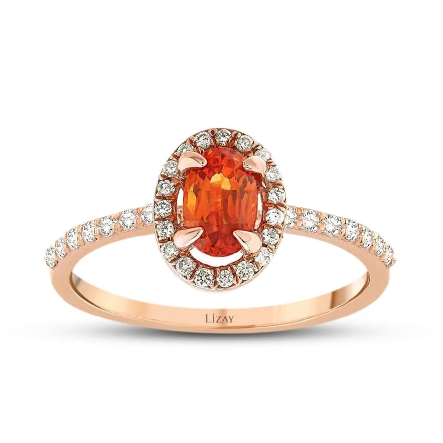 0.99 Carat Diamond Amethyst Ring