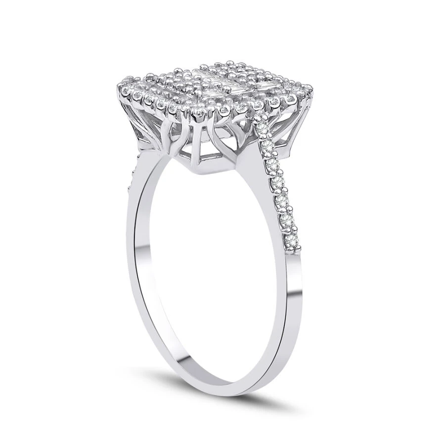 0.49 Carat Diamond Baguette Ring