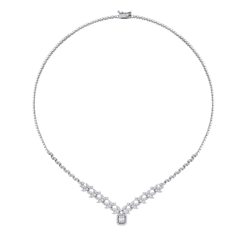 2.30 Carat Diamond Baguette Neckband